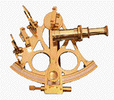 brass sextant